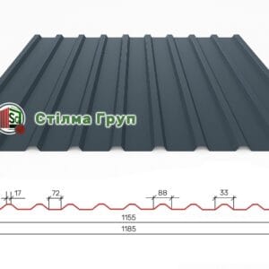 Профнастил покрівельний ПК-12