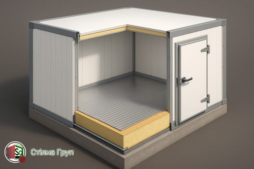 Конструктивна схема морозильної камери