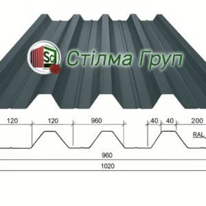 Профнастил конструкційний Н-58, незнімна опалубка