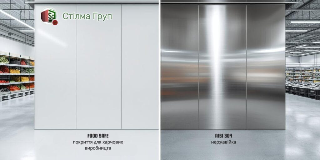 Вибір матеріалів дл яхолодильної камери: food safe чи AISI 304